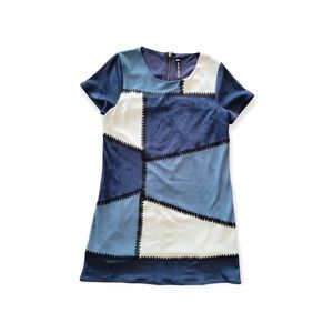 Design Lab dress short sleeve blue MEDIUM Lord & Taylor